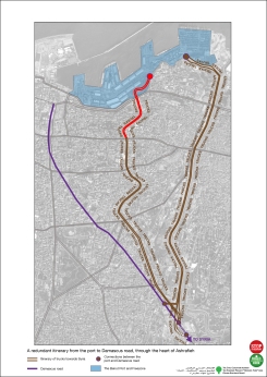 Will the Fouad Boutros highway bring trucks into Achrafieh? (Source: Civil Coalition)
